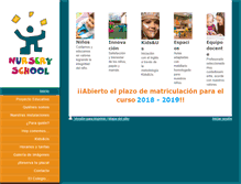 Tablet Screenshot of escuelainfantillasclarasdelaflota.com